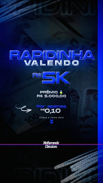 14º RAPIDINHA DO PIX VALENDO 5 MIL!! (Premium) 